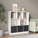 8 Cube Asymmetrical Storage Bookcase and Shelving Unit