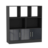 8 Cube Asymmetrical Storage Bookcase and Shelving Unit