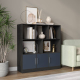 8 Cube Asymmetrical Storage Bookcase and Shelving Unit