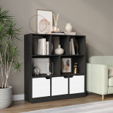 8 Cube Asymmetrical Storage Bookcase and Shelving Unit