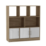 8 Cube Asymmetrical Storage Bookcase and Shelving Unit