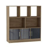 8 Cube Asymmetrical Storage Bookcase and Shelving Unit