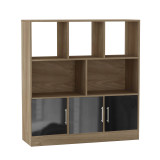 8 Cube Asymmetrical Storage Bookcase and Shelving Unit
