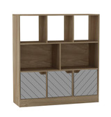 8 Cube Asymmetrical Storage Bookcase and Shelving Unit