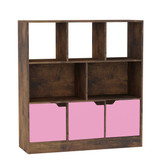 8 Cube Asymmetrical Storage Bookcase and Shelving Unit