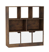8 Cube Asymmetrical Storage Bookcase and Shelving Unit