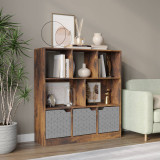 8 Cube Asymmetrical Storage Bookcase and Shelving Unit