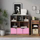8 Cube Asymmetrical Storage Bookcase and Shelving Unit