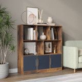8 Cube Asymmetrical Storage Bookcase and Shelving Unit