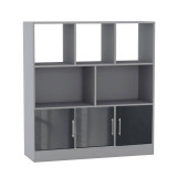 8 Cube Asymmetrical Storage Bookcase and Shelving Unit