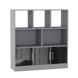 8 Cube Asymmetrical Storage Bookcase and Shelving Unit