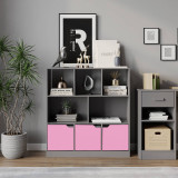8 Cube Asymmetrical Storage Bookcase and Shelving Unit