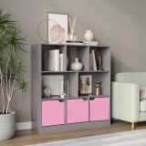 8 Cube Asymmetrical Storage Bookcase and Shelving Unit
