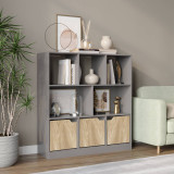 8 Cube Asymmetrical Storage Bookcase and Shelving Unit