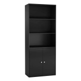 Tall Bookcase Storage Cabinet with 3 Shelves Tall Bookcase Storage Cabinet with 3 Shelves