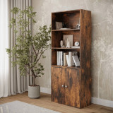Tall Bookcase Storage Cabinet with 3 Shelves Tall Bookcase Storage Cabinet with 3 Shelves