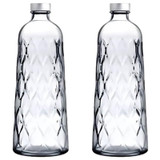 1L Embossed Leafy Glass Bottle 1L Embossed Leafy Glass Bottle