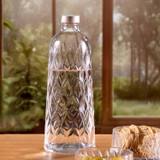1L Embossed Leafy Glass Bottle 1L Embossed Leafy Glass Bottle