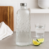 1L Embossed Leafy Glass Bottle 1L Embossed Leafy Glass Bottle