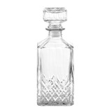 5 Piece Crystal Whiskey Decanter and Glass Set