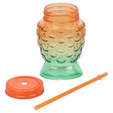 Fish Shaped Cocktail Glasses With Lids & Straws Fish Shaped Cocktail Glasses With Lids & Straws