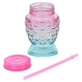 Fish Shaped Cocktail Glasses With Lids & Straws Fish Shaped Cocktail Glasses With Lids & Straws