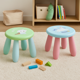 21cm Kids Plastic Nursery Chair Play Stool For Age 1-3