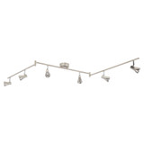 Satin Nickel 3 Arm 6 LED Ceiling Light Fixture Fitting