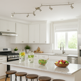 Satin Nickel 3 Arm 6 LED Ceiling Light Fixture Fitting