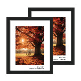 10-Piece Photo Frame Set – Wall & Freestanding Black or White
