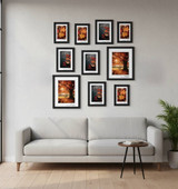 10-Piece Photo Frame Set – Wall & Freestanding Black or White