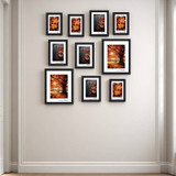 10-Piece Photo Frame Set – Wall & Freestanding Black or White