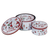 Christmas Cookie and Cake Nesting Tin Set Christmas Cookie and Cake Nesting Tin Set