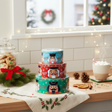 Christmas Cookie and Cake Nesting Tin Set Christmas Cookie and Cake Nesting Tin Set