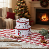 Christmas Cookie and Cake Nesting Tin Set Christmas Cookie and Cake Nesting Tin Set