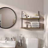 Modern Industrial Wall Shelf 52cm