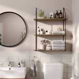 Modern Industrial Wall Shelf 80cm