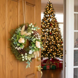 Artificial Festive Door Wreath 25cm Wall Decoration Artificial Festive Door Wreath 25cm Wall Decoration