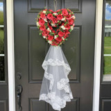 Rustic Rattan Heart Wreath Wall Décor Rustic Rattan Heart Wreath Wall Décor