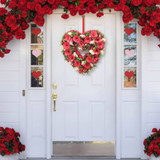 Rustic Rattan Heart Wreath Wall Décor Rustic Rattan Heart Wreath Wall Décor