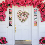 Rustic Rattan Heart Wreath Wall Décor Rustic Rattan Heart Wreath Wall Décor