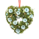 Rustic Rattan Heart Wreath Wall Décor Rustic Rattan Heart Wreath Wall Décor