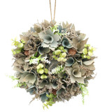 25cm Christmas Pinecone Wreath w/ Jute Hanger Decoration 25cm Christmas Pinecone Wreath w/ Jute Hanger Decoration