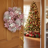 25cm Christmas Pinecone Wreath w/ Jute Hanger Decoration 25cm Christmas Pinecone Wreath w/ Jute Hanger Decoration