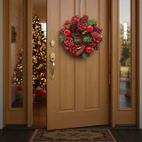 25cm Christmas Pinecone Wreath w/ Jute Hanger Decoration 25cm Christmas Pinecone Wreath w/ Jute Hanger Decoration