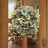25cm Christmas Pinecone Wreath w/ Jute Hanger Decoration 25cm Christmas Pinecone Wreath w/ Jute Hanger Decoration