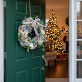 34cm Christmas Pinecone Wreath w/ Jute Hanger Decoration 34cm Christmas Pinecone Wreath w/ Jute Hanger Decoration