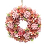 34cm Christmas Pinecone Wreath w/ Jute Hanger Decoration 34cm Christmas Pinecone Wreath w/ Jute Hanger Decoration