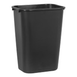 39L Black Rectangular Waste Recycling Bin