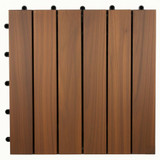 Acacia Wood Interlocking Decking Tiles 30x30cm
